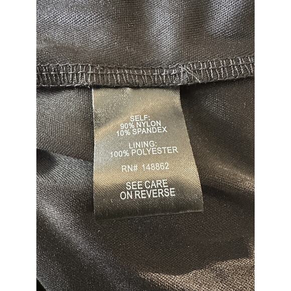 Torrid Mini Lace Wrap Dress Black Tie Stretch Hi-Lo Skater Stretch Plus Size 4X - Picture 6 of 13